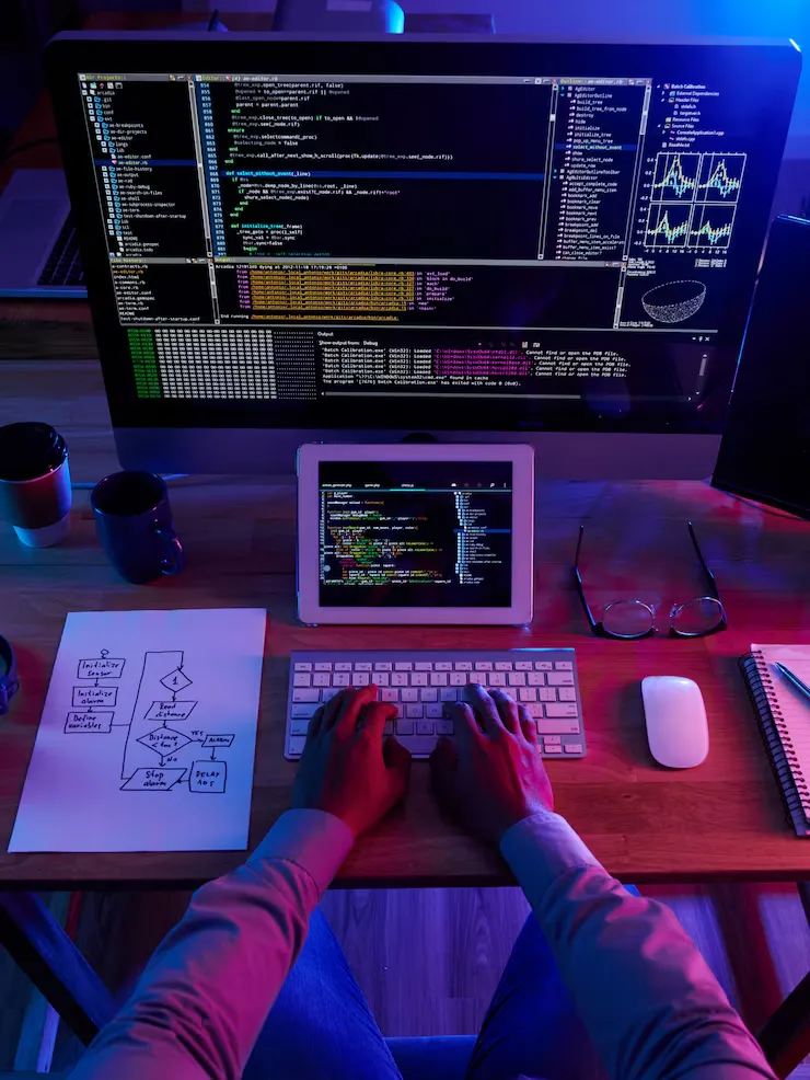 Negocio tecnológico en funcionamiento